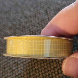 Yellow with white Crafting Ribbon